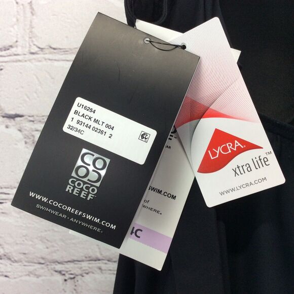 Coco Reef One Piece Swimsuit Women's Size 8/10 Bust 32/34C Underwire 5 Way Dress - Picture 9 of 13